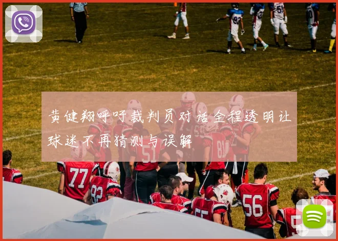 黄健翔呼吁裁判员对话全程透明让球迷不再猜测与误解
